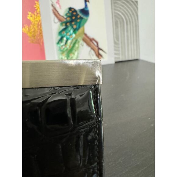 Wallet Clutch Black Faux Snakeskin ⬇️💲 - Picture 6 of 8